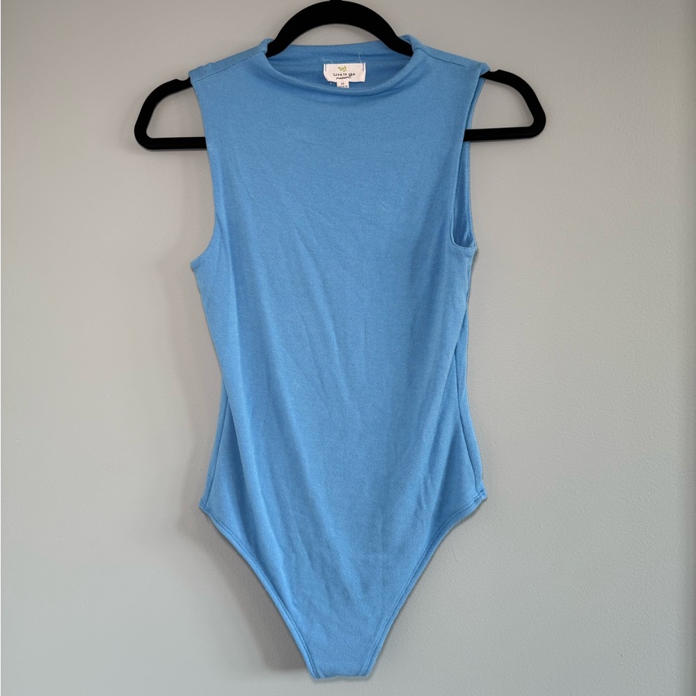 Blue Tank Top Bodysuit